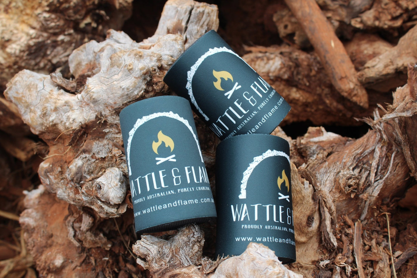Wattle & Flame Stubby Holder - Wattle & Flame